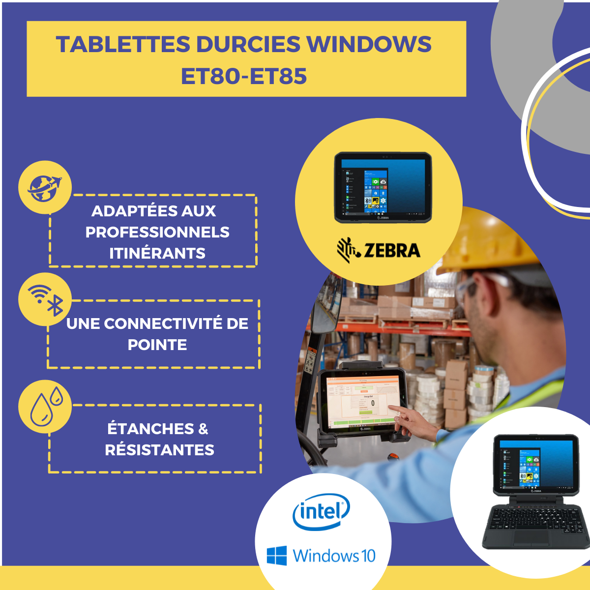 NEWS : TABLETTES DURCIES ET80-85 ZEBRA - Rayonnance