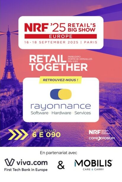 📢 J-12 NRF’25 : RETAIL’S BIG SHOW | Venez rencontrer les équipes Rayonnance !!! Du 16 au 18 septembre – Paris Porte de Versailles – Hall 6